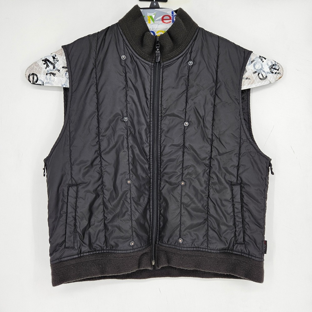 Vintage Polo Ralph Lauren‎ Vest Mens XL Full Zip Buttons Outdoor Jacket Black